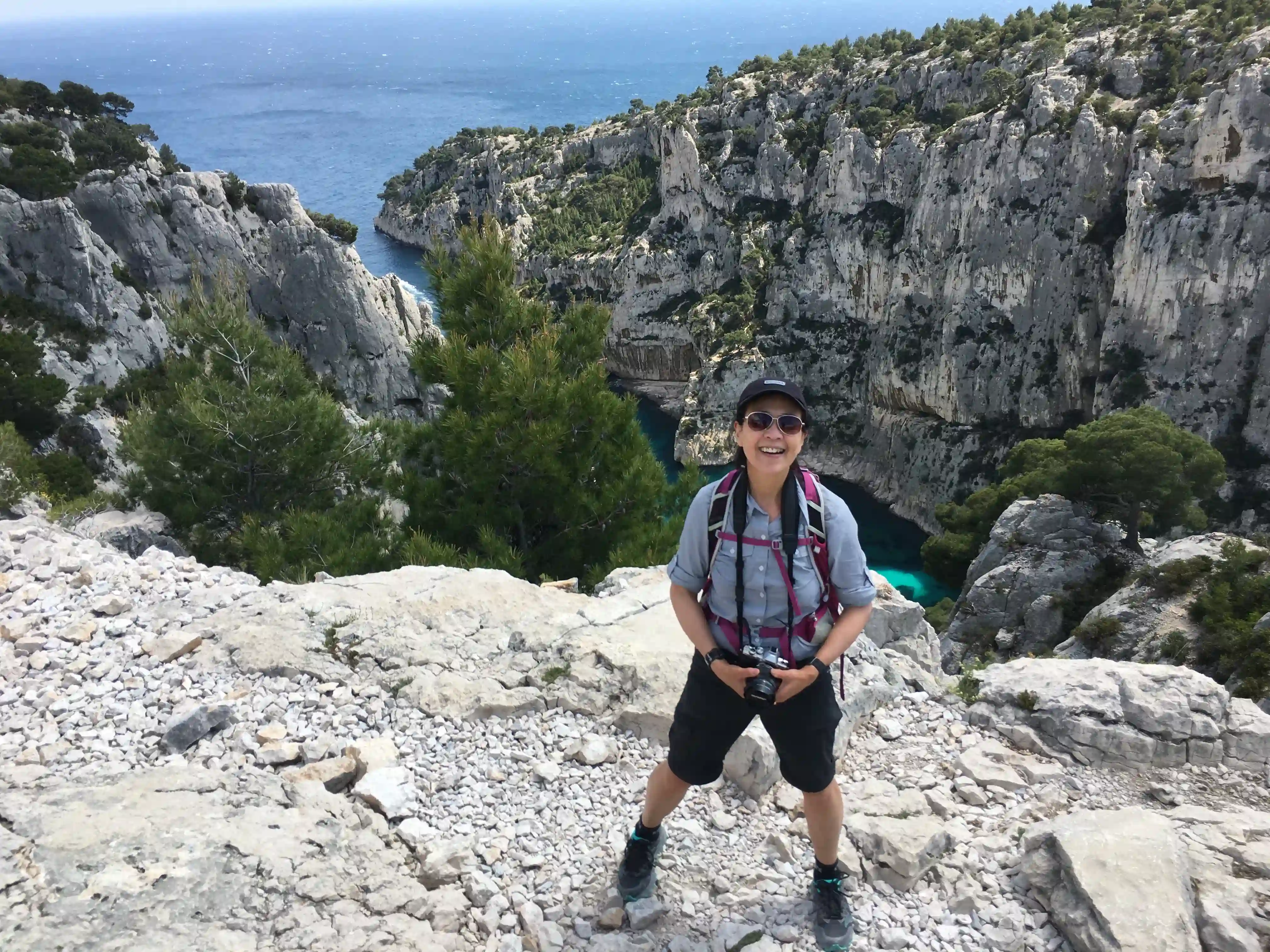 Janice explores France, camera in hand